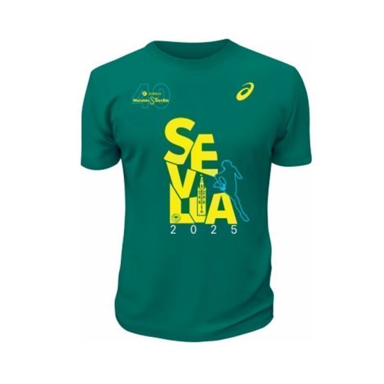 CAMISETA OFICIAL MERCHANDISING ZURICH MARATON SEVILLA 2025 MUJER