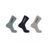 CALCETINES SALOMON EVERYDAY CREW 3-PACK CARBON/GHOST/ARONA